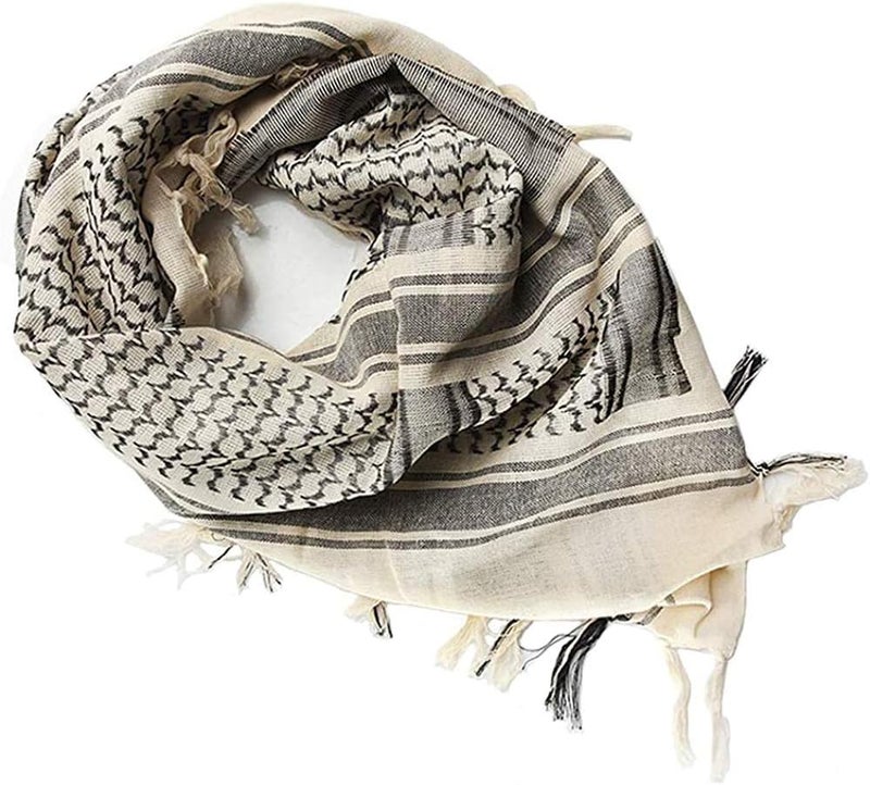 Luxns Store Military Shemagh Tactical Desert Scarf / 100% Cotton Keffiyeh Scarf Wrap for Men And Women - Image 3